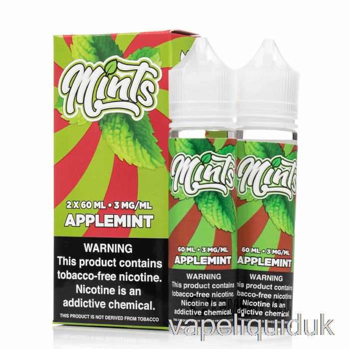 Applemint - Mints Vape Co - 120mL 3mg Vape Juice